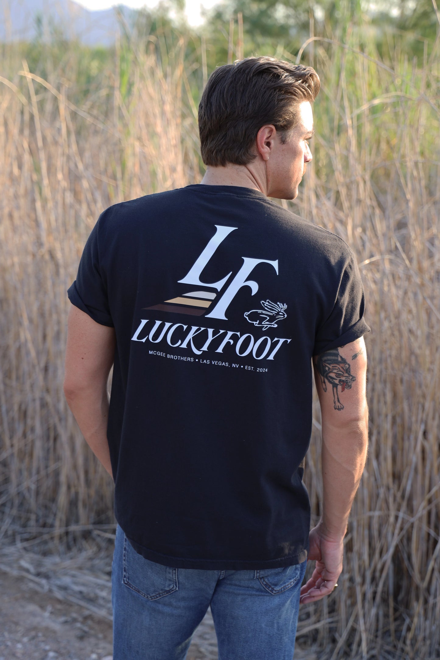 Luckyfoot Flagship T-Shirt - Vintage Black